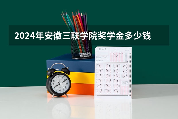 2024年安徽三联学院奖学金多少钱
