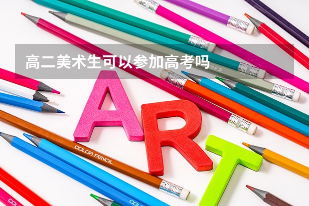 高二美术生可以参加高考吗