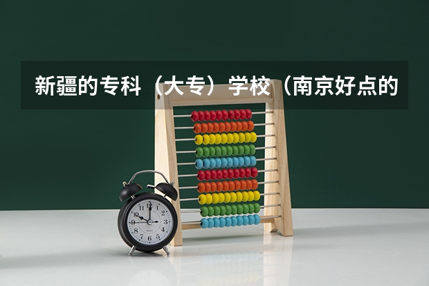 新疆的专科（大专）学校（南京好点的职业学校）