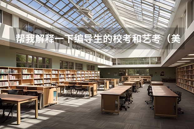 帮我解释一下编导生的校考和艺考（美术艺考和校考的区别在哪）
